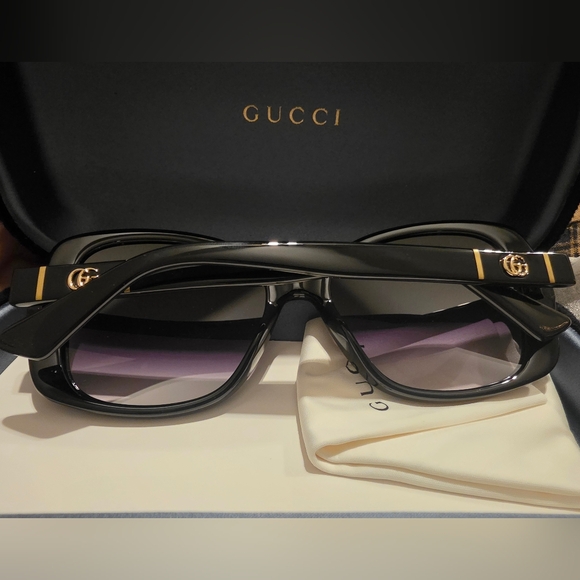 NWT Gucci Black Square Sunglasses - Picture 2 of 8